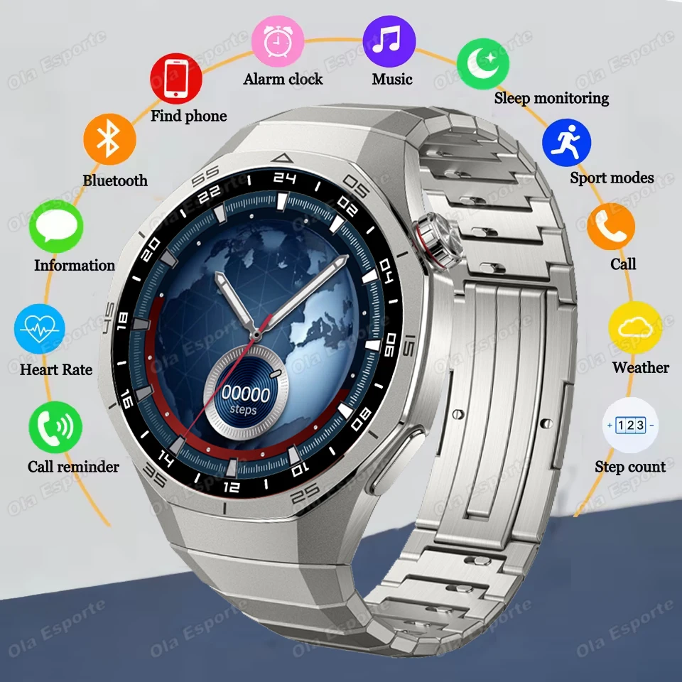 Watch 6 Pro BT Call Smartwatch 2026 Herzfrequenz-EKG-Überwachung Bewegungserinnerung Dynamische Insel Blutdruck-Smartwatch HW12