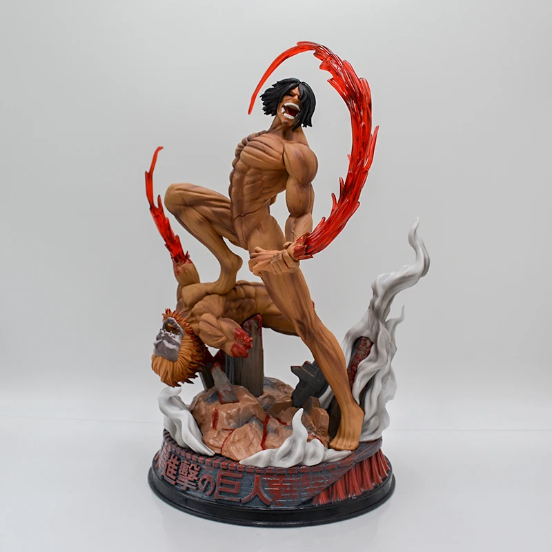 29 سنتيمتر هجوم على تيتان أنيمي الشكل إرين ييغر عمل الشكل Shingeki لا كيوجين ليفي أكرمان تمثال تحصيل نموذج دمية لعبة