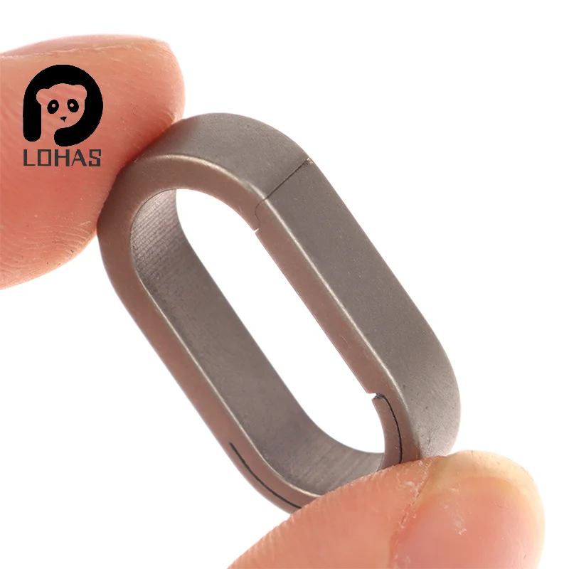 1PC Titanium Alloy Mini Key Ring Connection Buckle Universal Joint Auxiliary Ring Connection Bayonet Ring Personality Creativity
