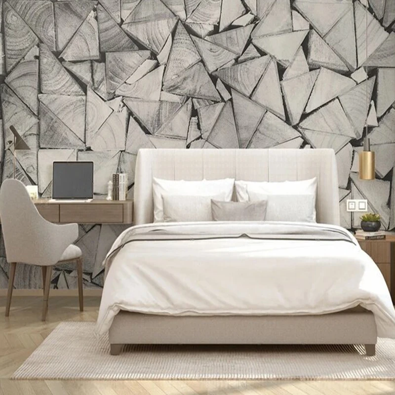 

Геометрическая оригинальная серо-белая текстурированная картина для телевизора, спальни, украшения дома, фреска, фон, стена