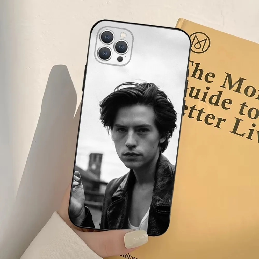 Cole Sprouse Actor Phone Case For iPhone 16,15,14,13,12,11,Pro,X,XS,Max,XR,Plus,Mini Soft Black Cover