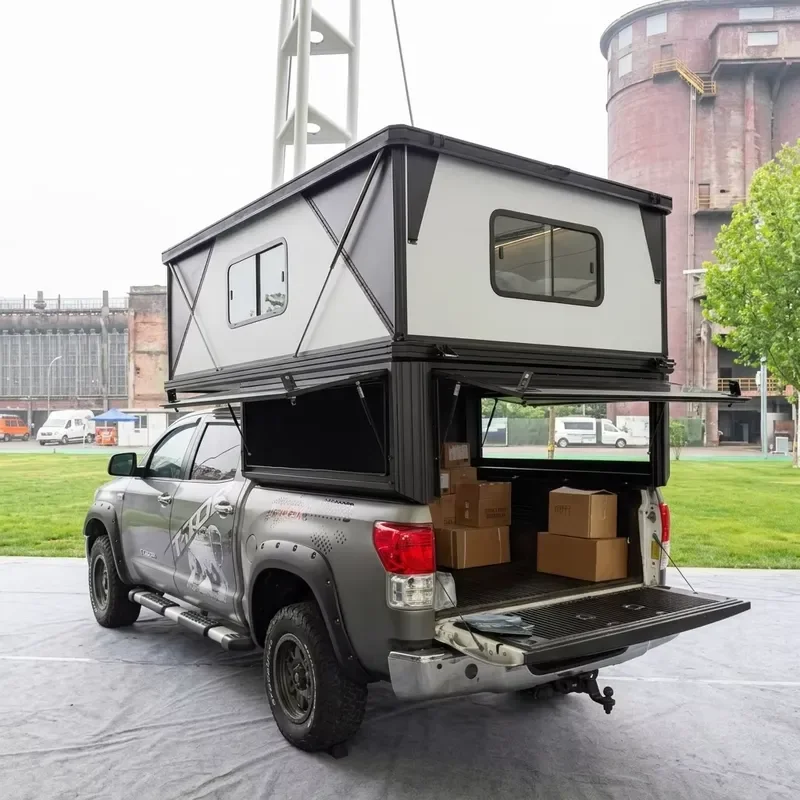 Slide-on Camper for Lightweight Outdoor Camping Camper 4-season Road Camper