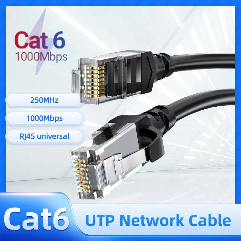 Cat6 RJ45 Network Cable 10G High Speed Stable Signal Transmission Internet Cat6 UTP Cable for PS5 Xbox Router