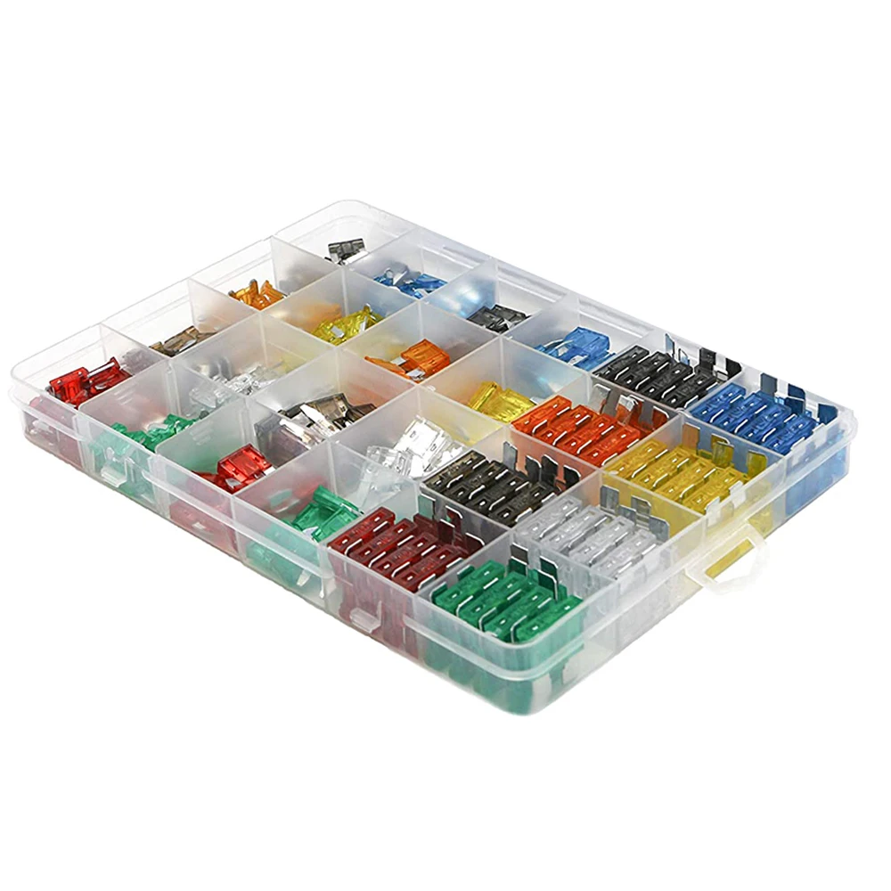 282pcs Auto Fuse Assortment Kit - Blade Fuse Auto - Standard & Mini & Low Profile Mini Sizes For Boat Cars, Trucks