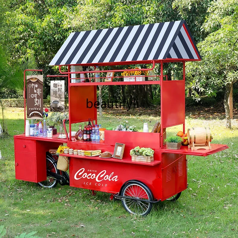 03.Night Market Mobile Food Stall Car Breakfast Car Shopping Mall Outdoor Snack Stall Car Display Stand