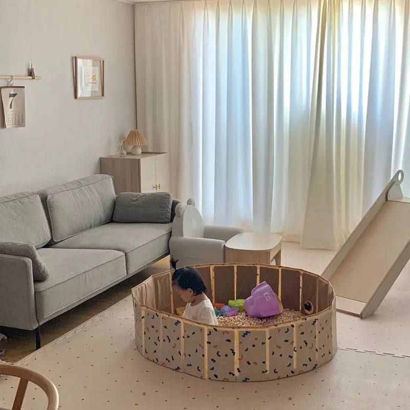 2025 neue Koreanische Heißer Verkauf kinder Bunte Faltbare Schwimmbad Baby Spiel Ozean Pool Spielzeug Zaun