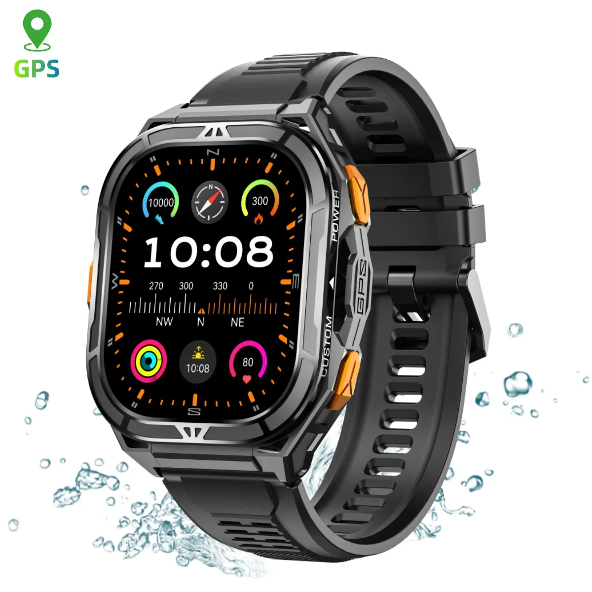 

X5 GPS sports smartwatch health monitoring 100 + sports mode 50m waterproof male camping equipment multitool hiking accessories