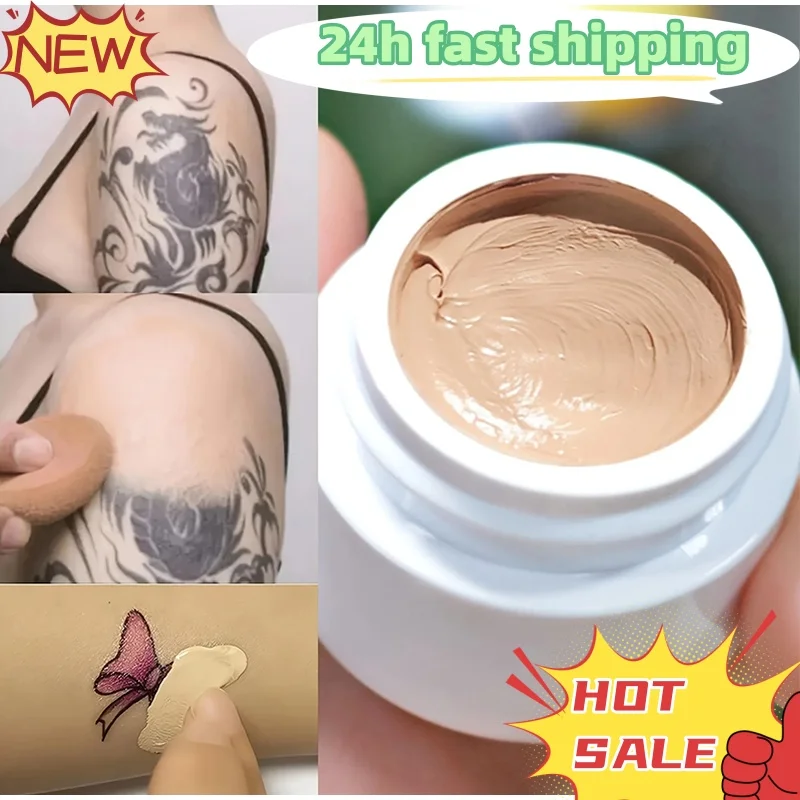 Corrector de cobertura completa que no mancha fácilmente, sombras impermeables para tatuajes, cicatrices, base Natural, todos los tonos de piel, Cosméticos Coreanos