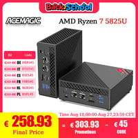 ACEMAGIC AM06PRO Mini PC АMD Ryzen 7 5825U up to 4.5 GHz 32GB DDR4 512GB M.2 SSD Mini Desktop Computer with VESA for School