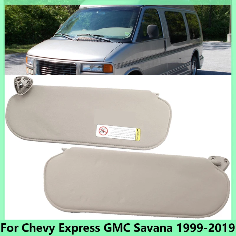 Car Beige Sun Visor Sunshade Panel For Chevy Express GMC Savana 1999-2015 2016 2017 2018 2019 Car Accessories 84054695 84054688