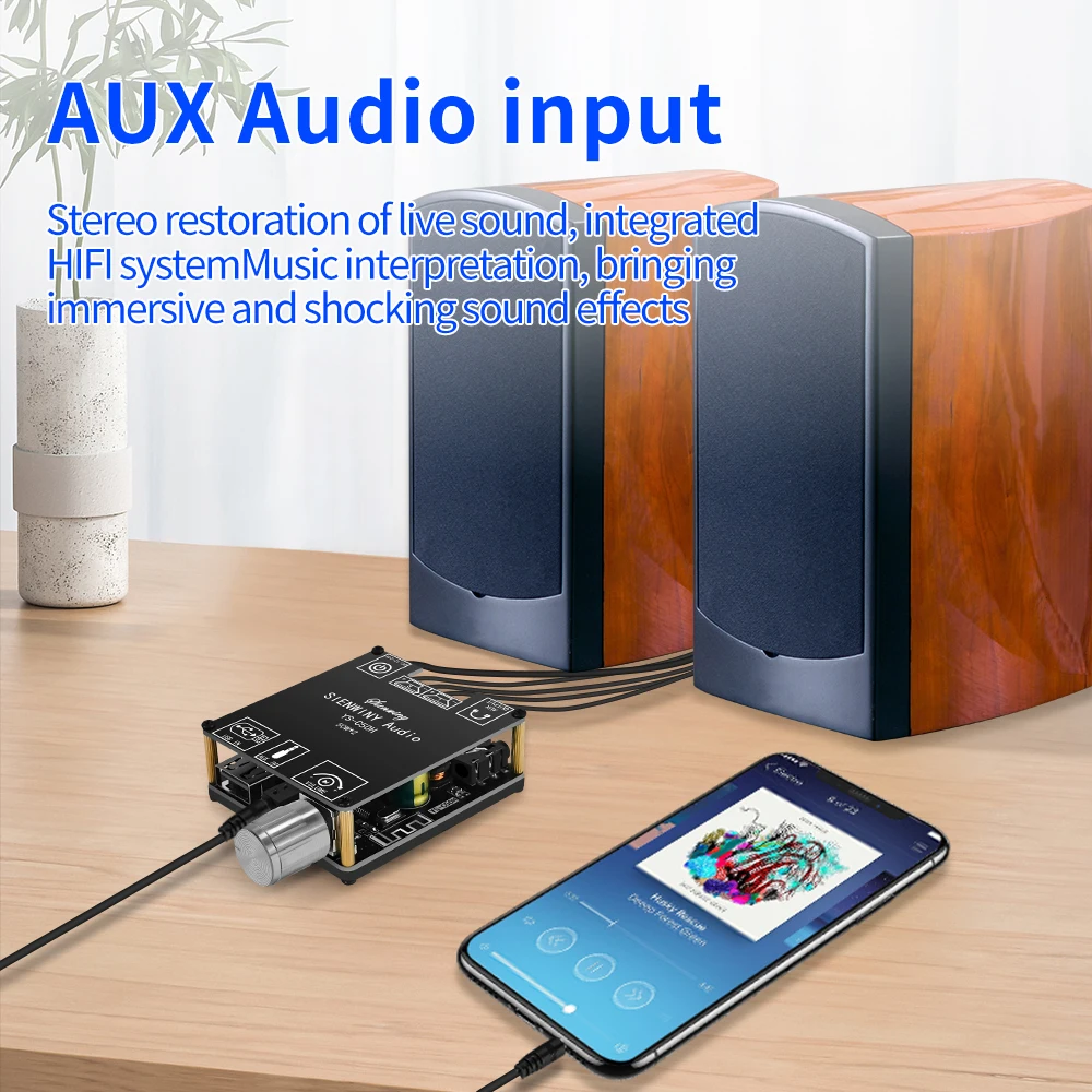 YS-C50H 50 واط * 2 بلوتوث 5.1 HIFI-level Supreme Edition 50 واط + 50 واط ستيريو بلوتوث مكبر كهربائي رقمي لوحة تركيبية المتكلم