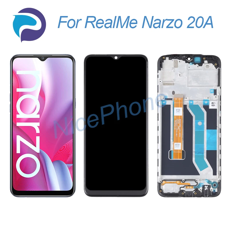 

ЖК-экран и сенсорный дигитайзер для RealMe Narzo 20A, дисплей 1600*720 для RealMe Narzo 20A, ЖК-экран