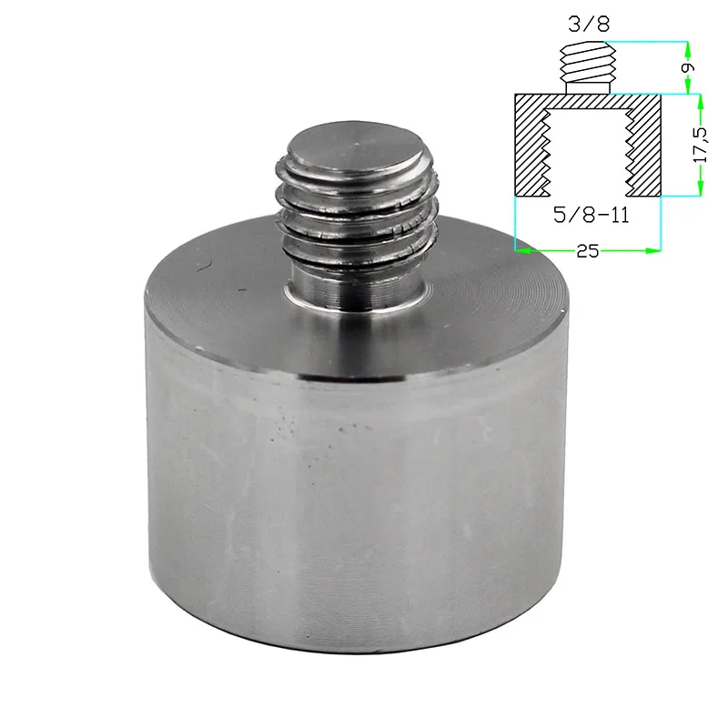 Aluminum Alloy Conversion Screw 5/8 to 3/8 Adapter Screws 1/8 GPS Carbon Fiber Rod Accessories