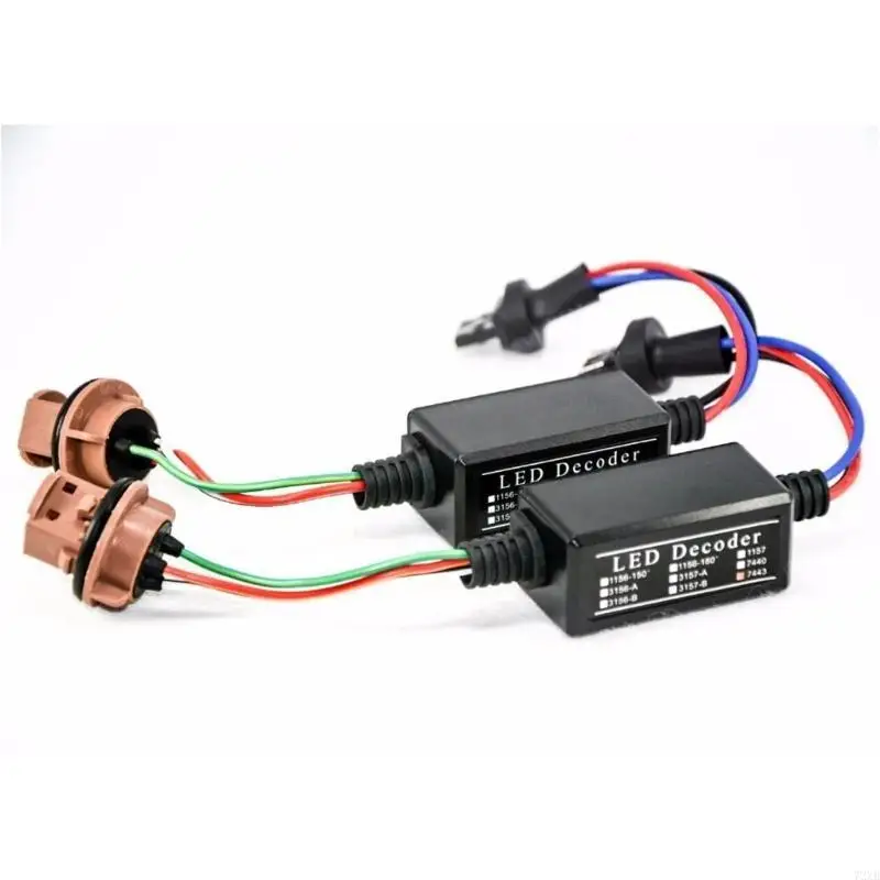 

T20 7443 LED Decoders LED Fault Eliminators for Turn & Brake Light Issues 72XB