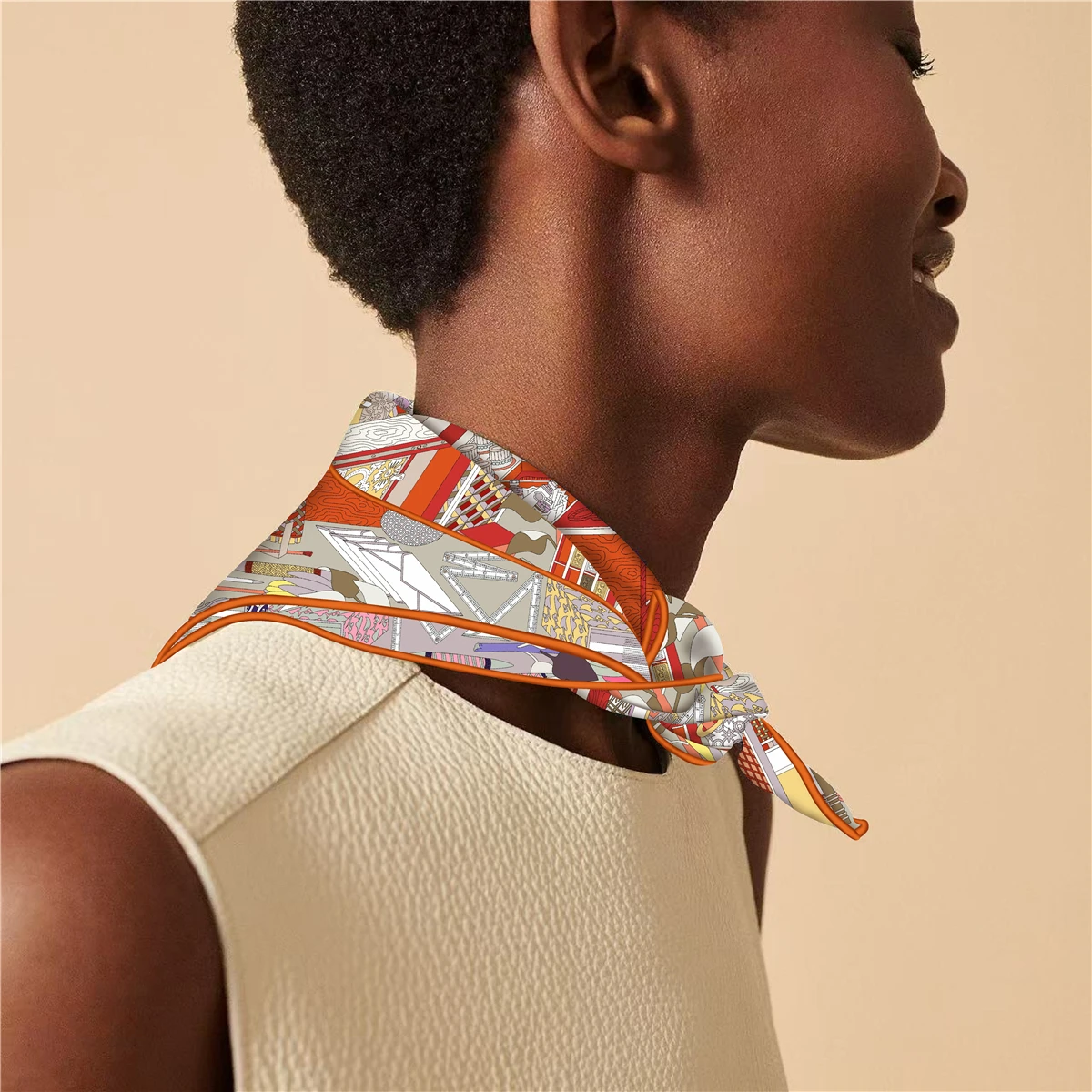 الفاخرة المصممين مزدوجة الوجهين وشاح المرأة ساحة عصابات الحرير حك مع حواف المدرفلة يدويا المرأة رئيس الأوشحة 53*53 سنتيمتر