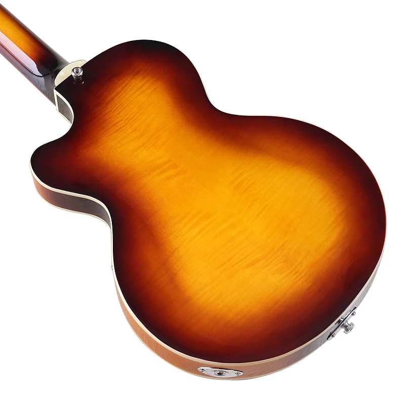 Sunburst 4 Strings Violin Bass Guitar 41 Inch Violin Guitarra Flame Maple Body High Gloss Finish