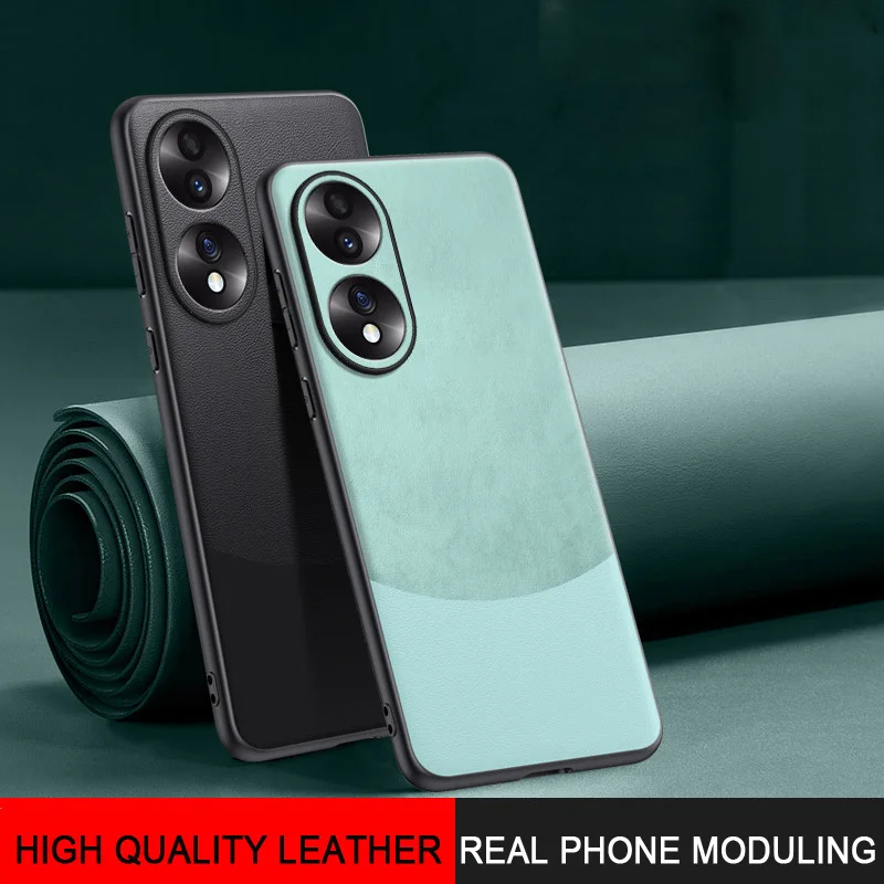 Dla honoru 70 pokrowiec 5G Coque Funda odporny na wstrząsy luksusowy skórzany futerał na Honor 70