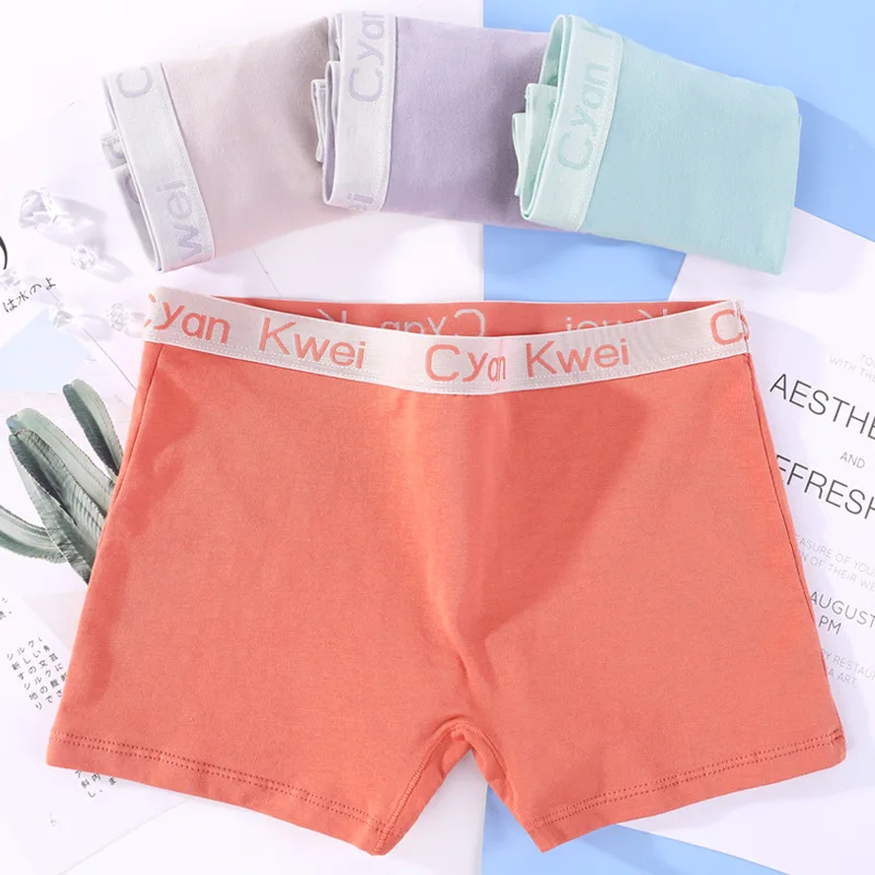 Innsly Cotton Panties Women Boyshort Big Size Female Boxer Underwear Under Skirt Ladies Safety Short Pants