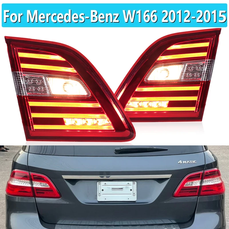 Car Inner LED Taillight For Mercedes-Benz W166 LED Rear Lamptaillight Lamp For ML300 ML350 ML400 2012 2013 2014 2015 Car Styling