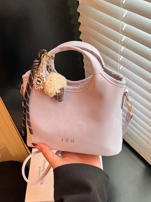 Elegant Tote Bag Women's Fashionable Versatile Handbag Single Shoulder Crossbody Commuter Bag Simple Design Spring 2026