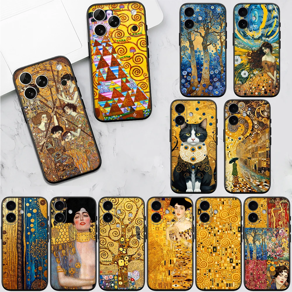 Gustav Klimt Art Poster New High-End Phone Case for Xiaomi Poco C40 C50 C51 C55 C65 C71 C75 F5 F6 F7 M2 M3 Pro Ultra
