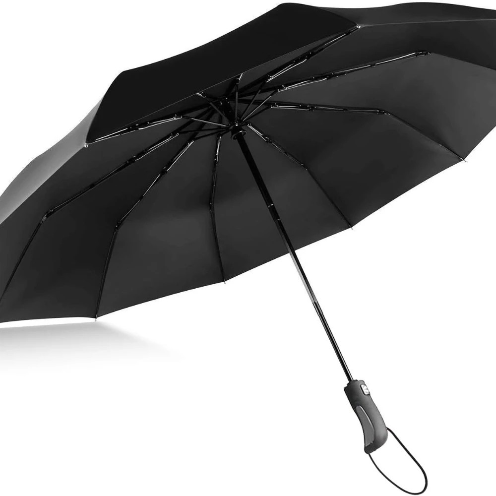 

10 Bone Semi-automatic Control Portable UV Resistant Compact Travel Windproof and Rainproof Men's and Women's Umbrella