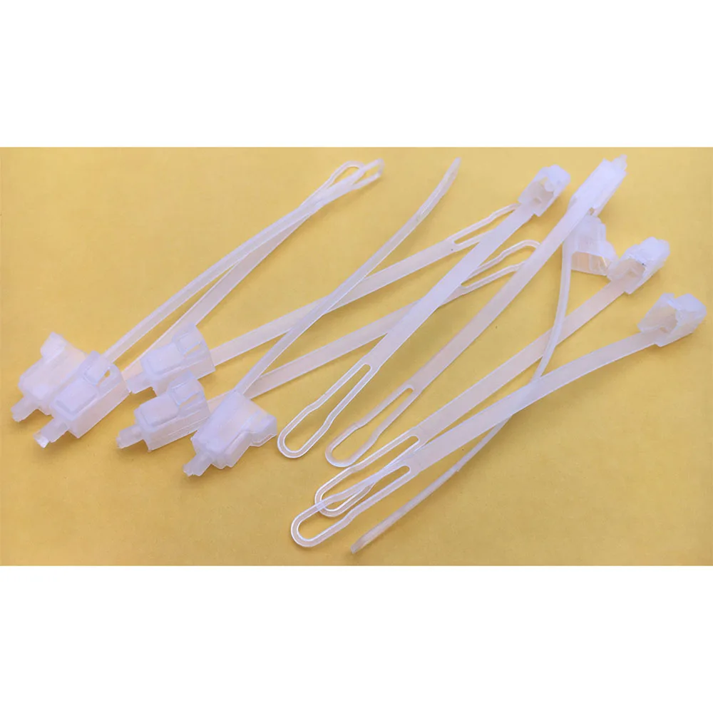 10Pcs 20Pcs 50Pcs100Pcs  LC Fiber Optic Dust Cover with Long Chain Tail Plastic Transparent Plug for Optical Connectors