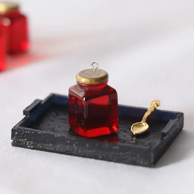 10Pcs Simulation fruit jam resin charms pendants for bracelets necklace earrings jewelry making flat back Resin cabochon