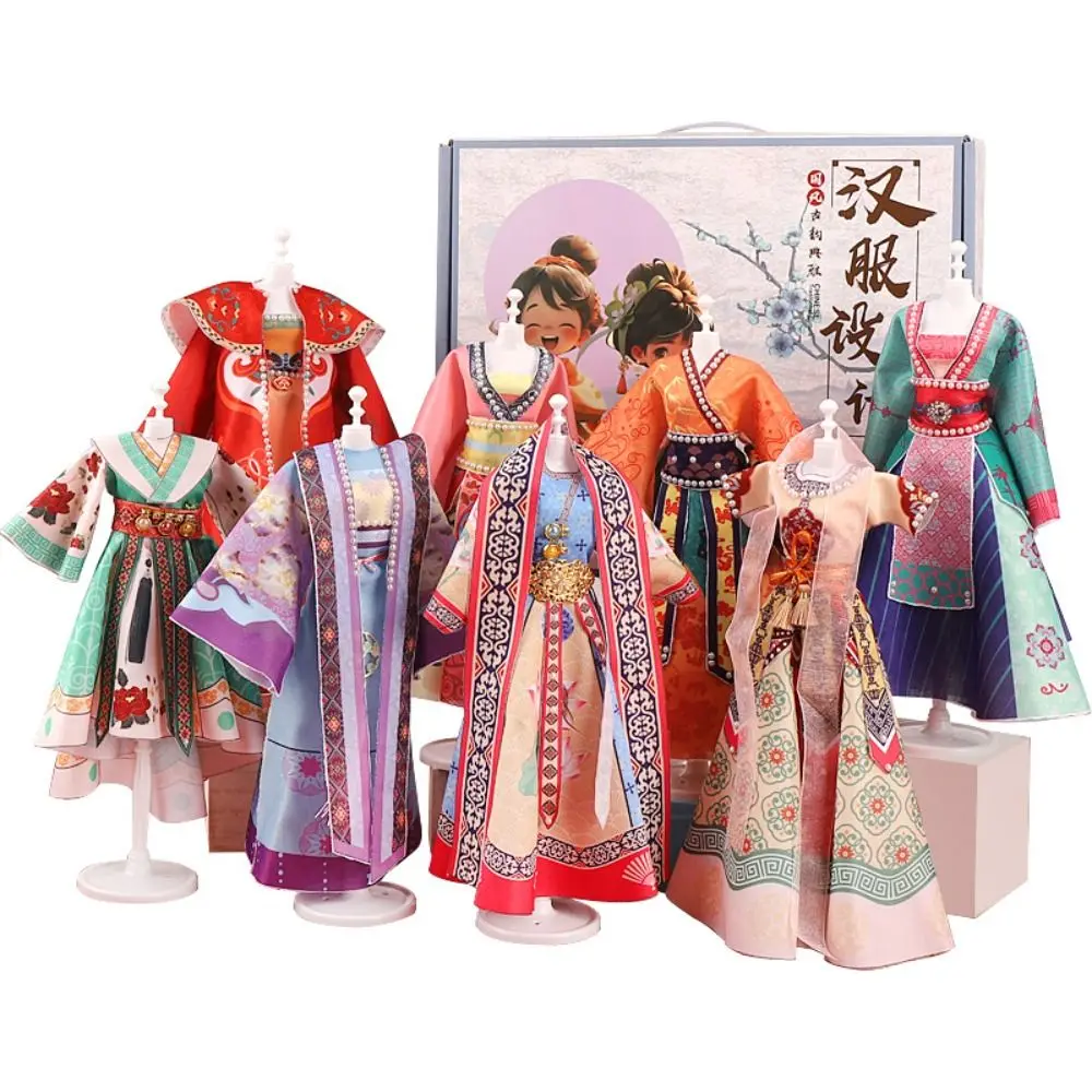 

Intellectually Beneficial Clothing Design Handmade Material Bag Early Education DIY Crafts Ancient Hanfu Clothes DIY Kits