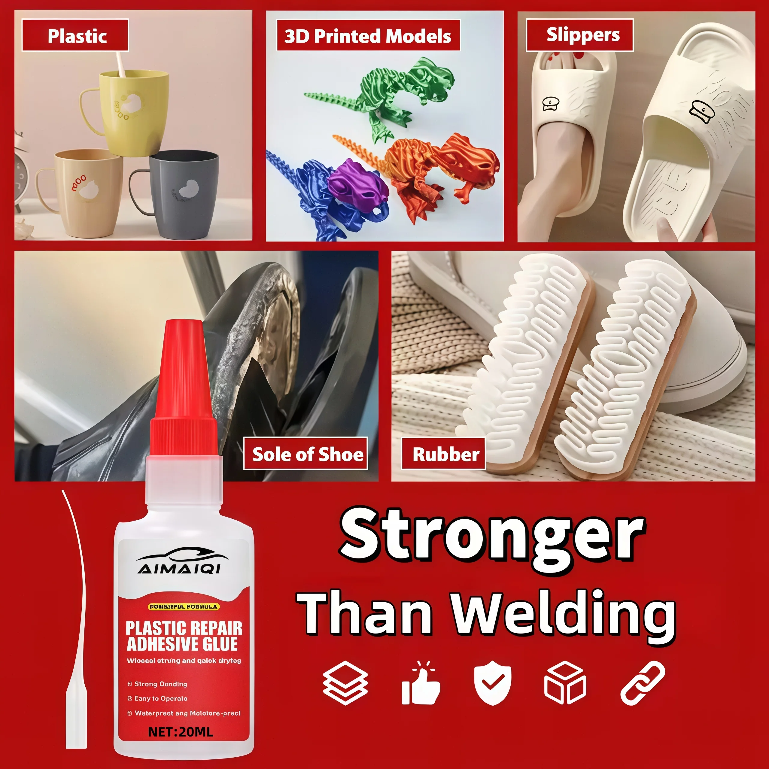 Professional Automotive Repair Glue Waterproof Heat Resistant for Vehicle Crack Repair