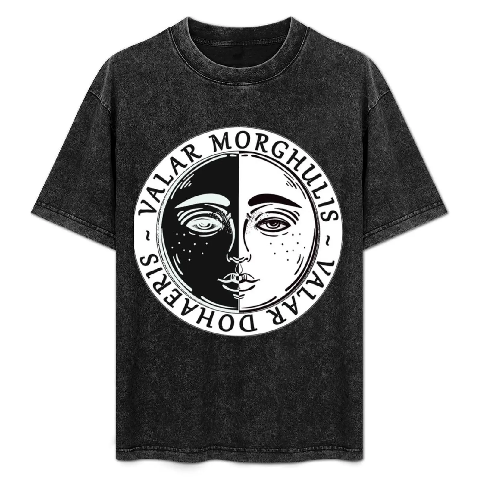 

Valar Morghulis Valar Dohaeris Classic T-Shirt Non-Shrink Basic Cotton T-Shirt
