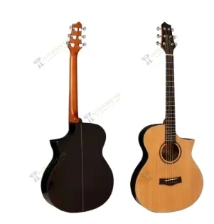 Acoustic Guitar Handmade Professionals Playable Gloss Finish D Hole Arch Top Steel String Gypsy Jazz Manouche