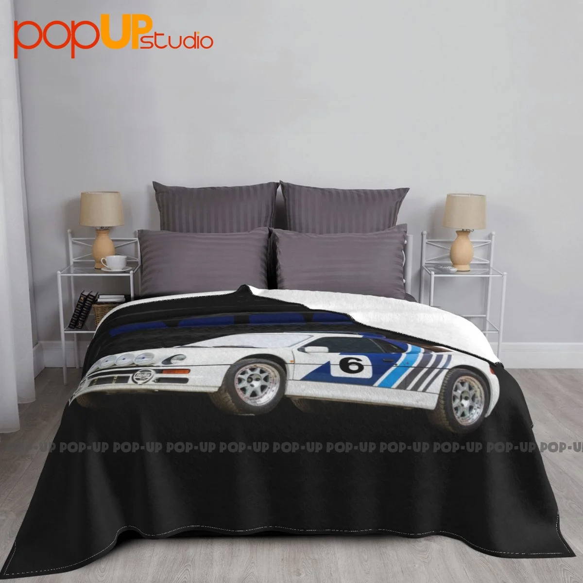 Ford Rs200 Group B Rally Wrc Racing Blanket Bedding Bedspread Sleeping Sheets