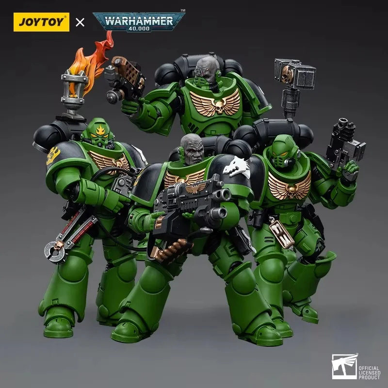 JOYTOY ウォーハンマー40K ダークソース ファイアーリザード エラディケーター アービトラジョー・カンパニー コマンダー アクションフィギュアセット - ミリタリートイモデルギフト