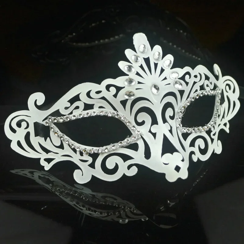 Girl Dance Party Masks  Diamond Venetian Mask Feather Diamond Wedding Carnival Performance Costume Sexy Lady Mask Masquerade