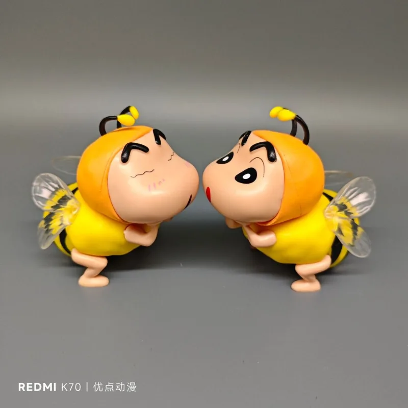 Cute Crayon Shin-chan Doll Bee Series Cos Anime Peripheral Limited Collection Holiday Gift Creative Desktop Ornament