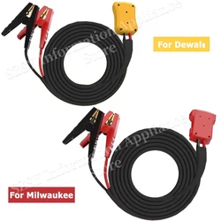 Jumper Cables for Makita Milwaukee Dewaltt 18V 8 Gauge 6.5 Ft Car Battery Jump Starter Heavy Duty Automotive Booster Cables