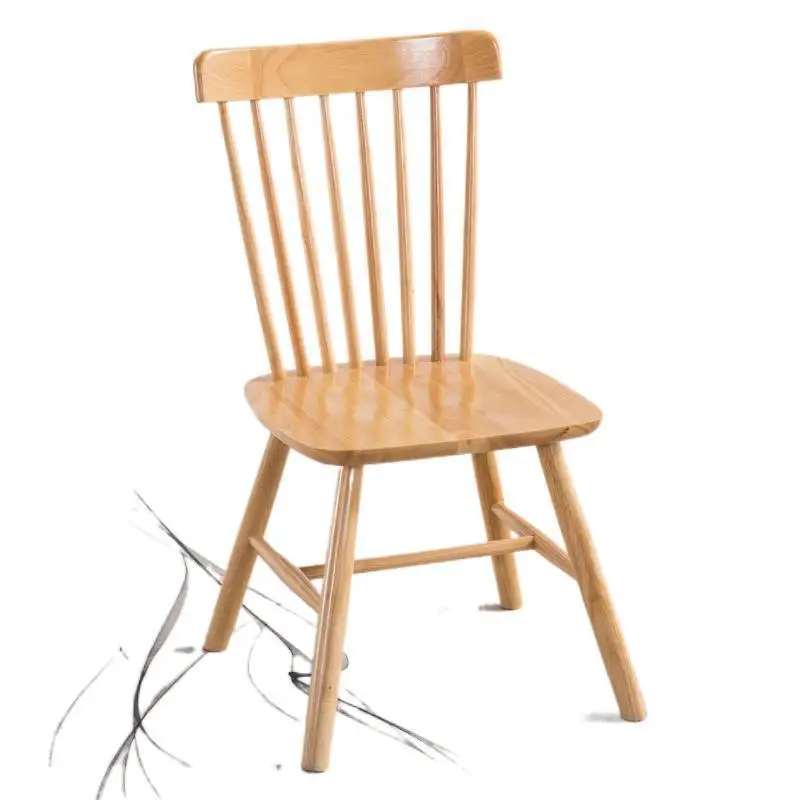 

Solid wood chair, new Chinese tea room, log wind back chair