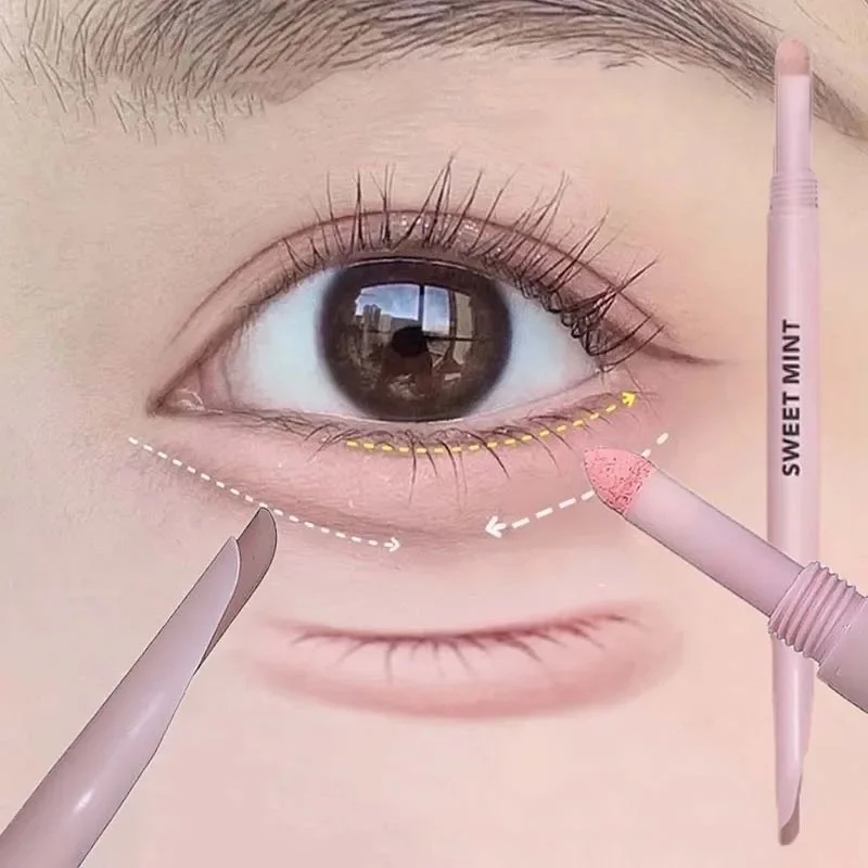 Crayon Eyeliner Double extrémité couché, ver à soie, diamant, paillettes, mat, éclaircissant, Contour des yeux, ombre, surligneur, maquillage