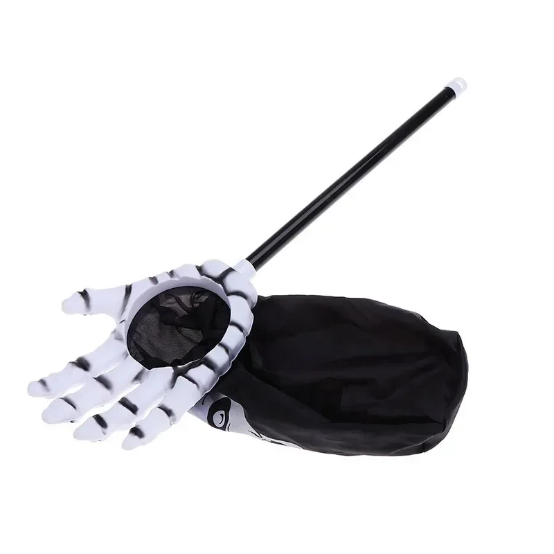 Halloween-Kürbis- und Totenkopf-Süßigkeitentasche, Handtasche für Süßes oder Saures für Kinder, gruseliges Partyzubehör, Halloween-Requisiten für Kinder – Detail 6