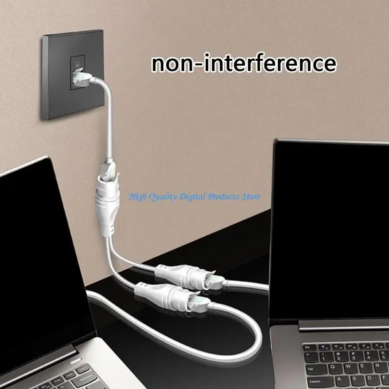 

U2JE Easy to Use Ethernet PoE Splitter Combiner RJ45 Connectors for Streamlined Networking Configuration and Device Linking