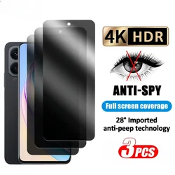 3Pcs Anti Spy Tempered Glass For Honor X8a X7a X8 X7 X6 X30 X30i X40i X40 80 GT Play 7T 6T 30 20 Pro Privacy Protective Film