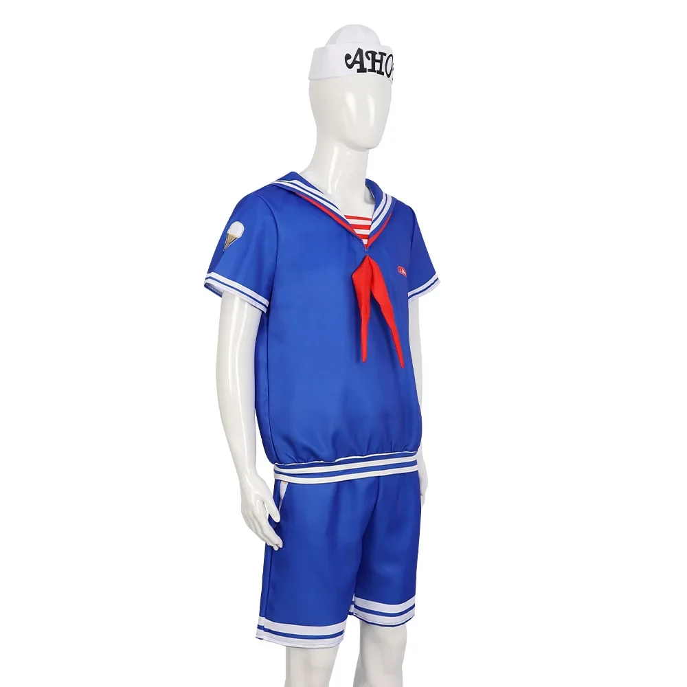 Steve Harrington C.Buckley Cosplay Costumes, Sailor Imbibed Ice Cream Squad, Greffer for Children, Men and Women, Halloween P
