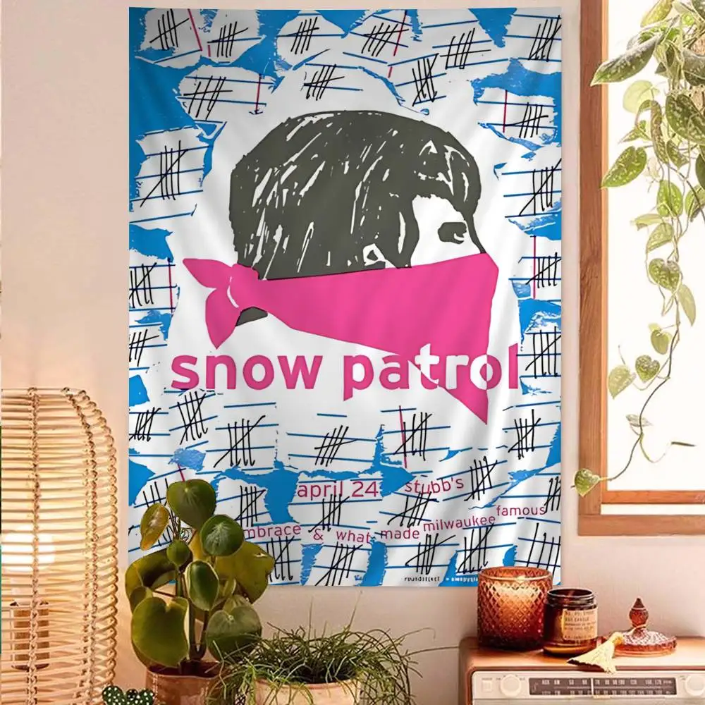 Alternative Rock Band Snow Patrol Colorful Tapestry Wall Hanging Cheap Hippie Wall Hanging Bohemian Wall Tapestries Wall Sheets