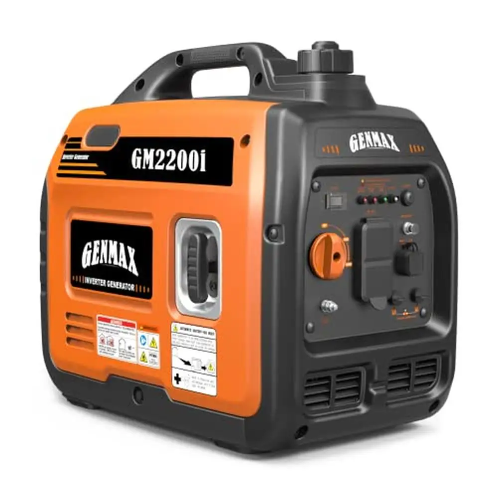 2200W Ultra-Quiet Gas Engine Portable Generator Camping & Home Use Eco-Mode Lightweight Inverter Technology by  Compliant with