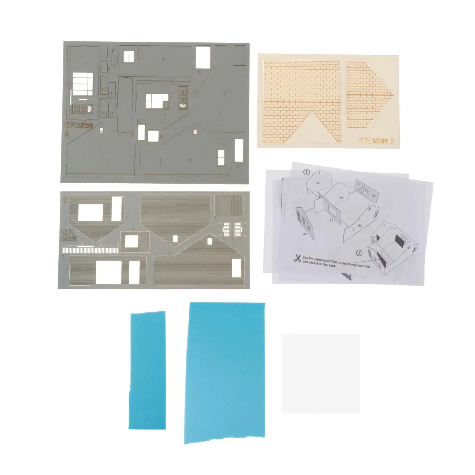 Kit de modelo de construção 1/64 Diorama de cena em miniatura DIY para modelo de arquitetura