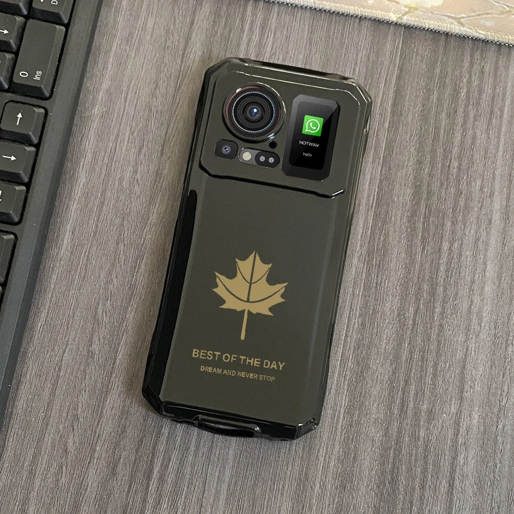 Skinlee For Hotwav cyber 15 Cover Luxury Maple Leaf Silicone TPU Soft Case For Hotwav cyber 15 Back Casing