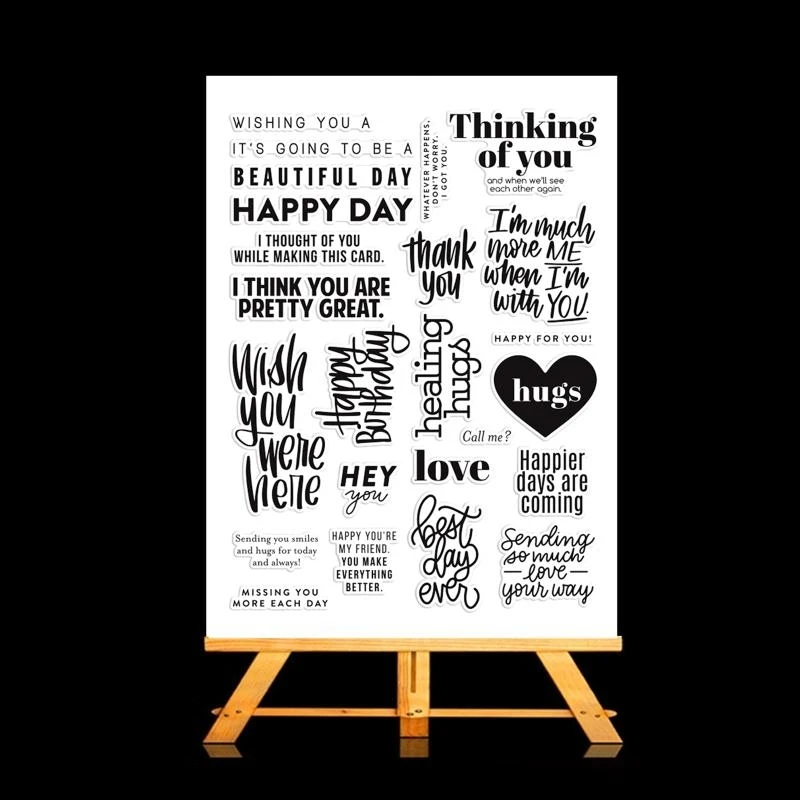  Alphabets Silicone Clear Stamper Reusable Transparent Seal Stamp Embossing Tool Gifts for Kids Adults Teens Boys Girls