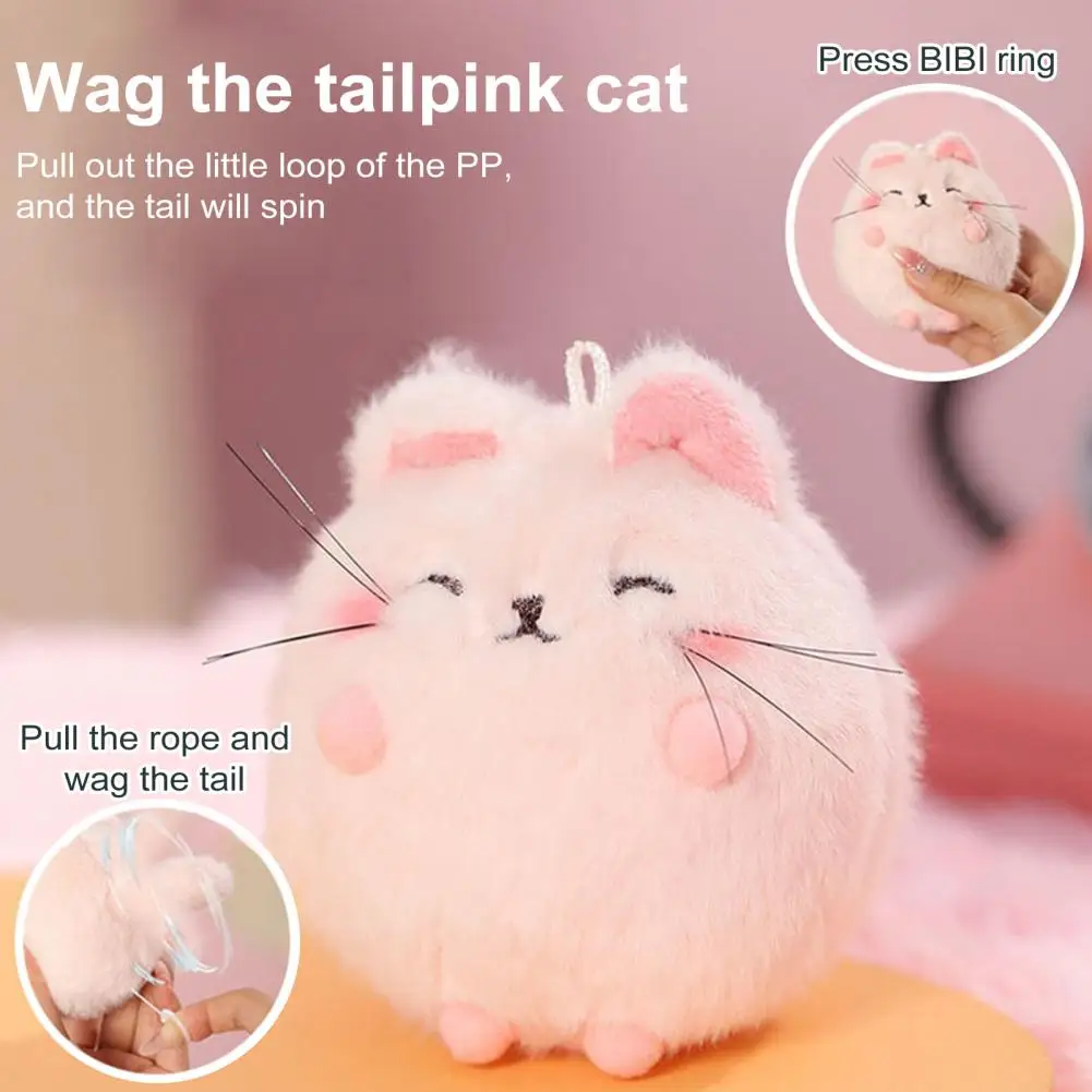 Kawaii Plush Toy for Girls Boys Soft Cat Stuffed Keychain Gift for Kids Teens Adults Kawaii Plush Pendant Toy Cute for Girls