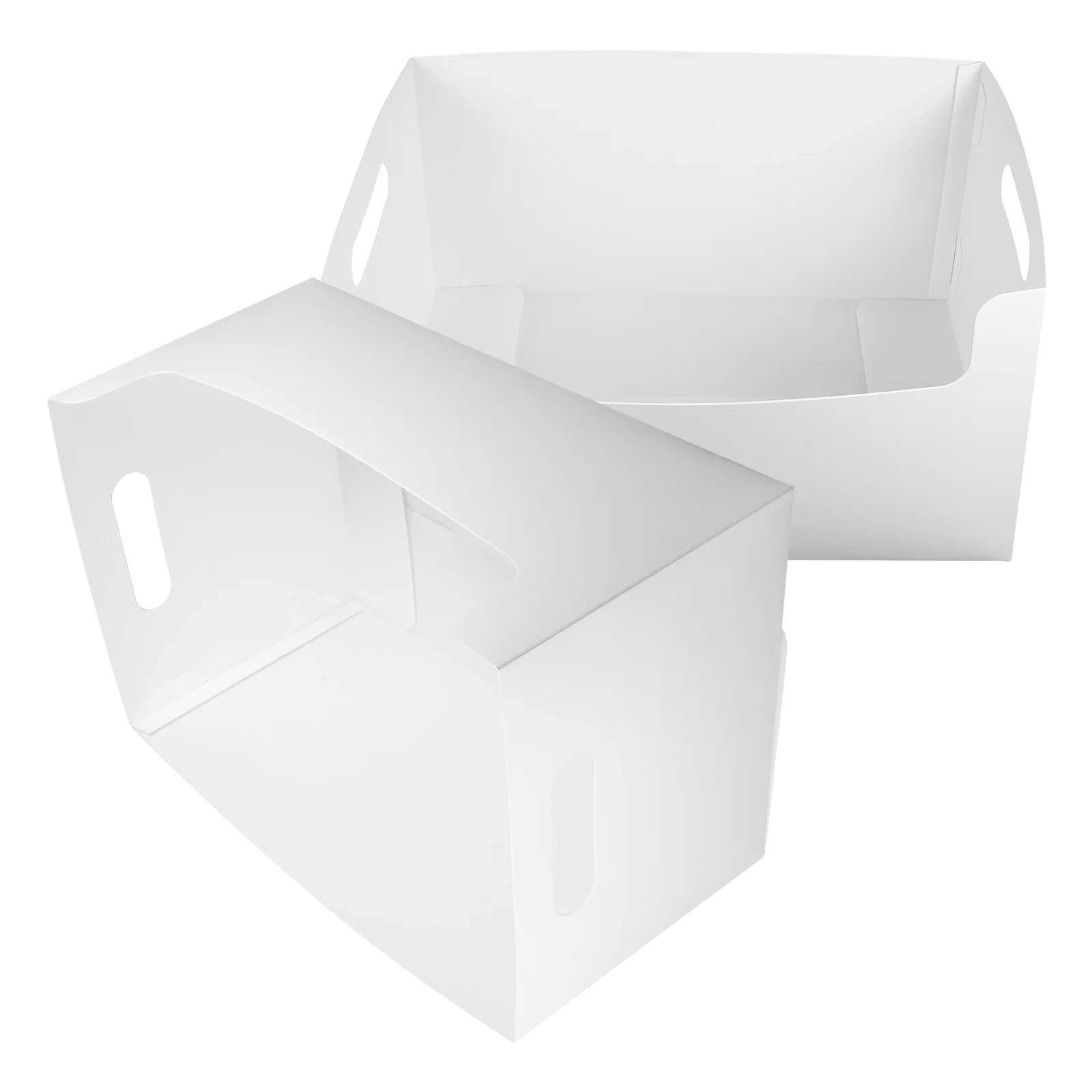 

2Pcs Multipurpose Sundries Storage Box ABS Organizer Basket for Desktop Makeup Stationery Storage Magazine Holder